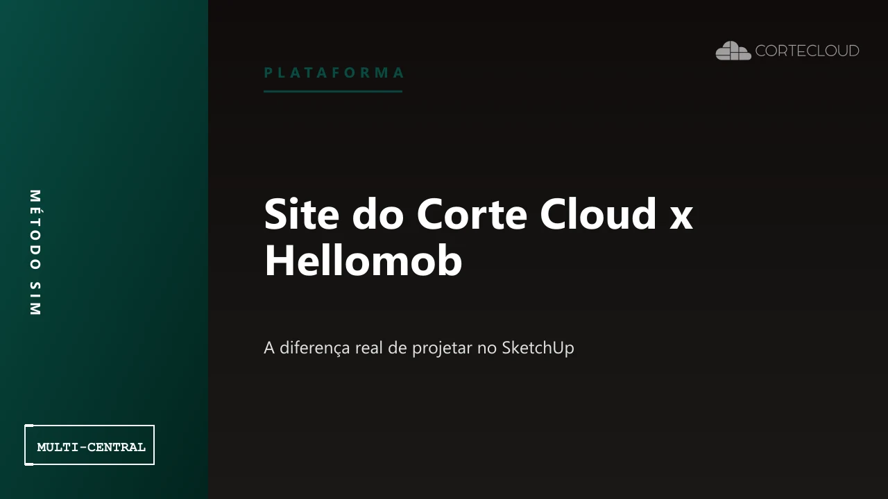 Site do Corte Cloud x Plugin Hellomob no SketchUp: A diferença real
